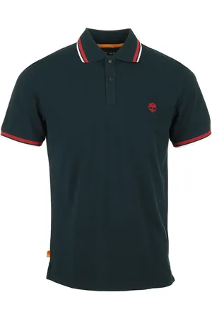 Timberland Tops y Camisetas SS Millers River Tipped Pique Polo Slim para hombre