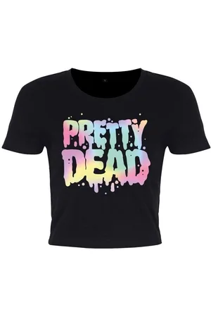 Grindstore Camiseta manga larga Pretty Dead para mujer