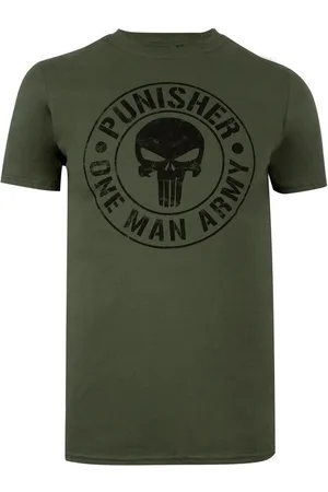 The Punisher Camiseta manga larga One Man Army para hombre