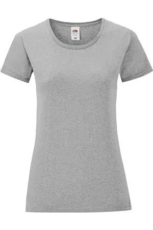 Fruit Of The Loom Camiseta manga larga Iconic para mujer