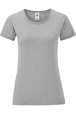 Fruit Of The Loom Camiseta manga larga Iconic para mujer