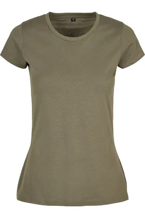Build Your Brand Camiseta manga larga Basic para mujer