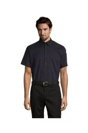 Sols Camisa manga corta BROOKLYN-CAMISA HOMBRE ALGODÓN TWILL MANGA CORTA para hombre