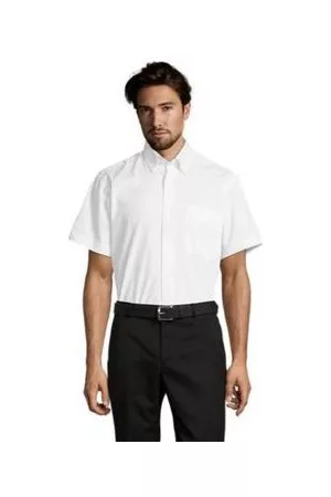 Sols Camisa manga corta BROOKLYN-CAMISA HOMBRE ALGODÓN TWILL MANGA CORTA para hombre