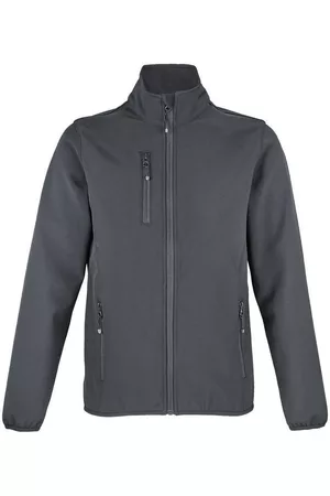 Sols Chaquetas FALCON-CHALECO DE MUJER SOFTSHELL color antracita para mujer