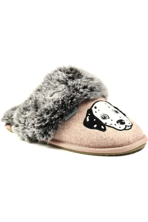 Lazy Dogz Pantuflas Dalmation para mujer