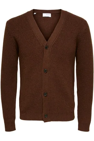 SELECTED Jersey 16086753 SLHUTAH-SHAVED CHICOLATE para hombre
