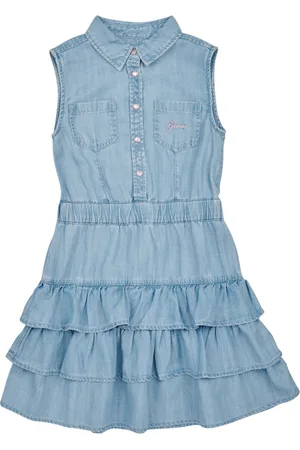 Guess Vestido LYOCELLE SLUB DENIM para niña