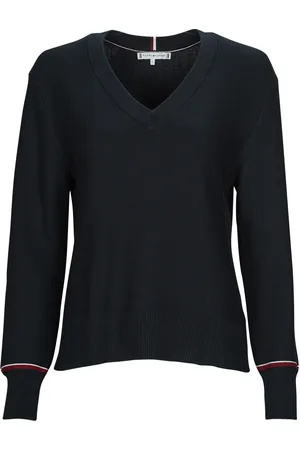 Tommy Hilfiger Jersey GLOBAL STP V-NK SWEATER para mujer