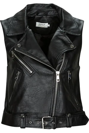 ONLY Cazadora de cuero ONLVERA FAUX LEATHER WAISTCOAT para mujer