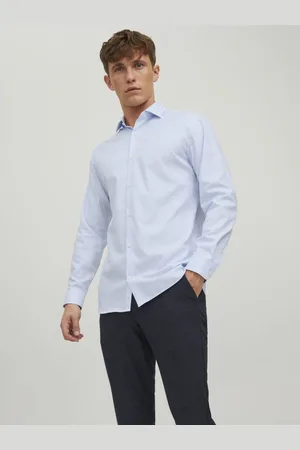 JACK & JONES Camisa manga larga 12227385 BLAPARKER-CASHMERE BLUE para hombre