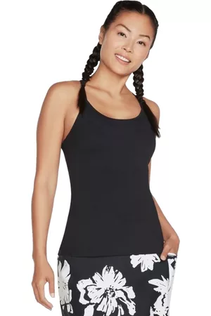 Skechers Camiseta Go Walk Racerback Shelf Bra Cami para mujer