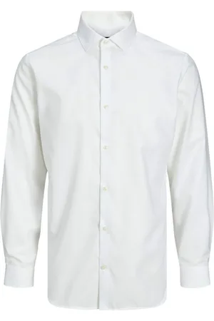 JACK & JONES Camisa manga larga 12227385 BLAPARKER-WHITE para hombre
