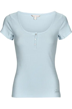 Guess Camiseta SS KARLEE JEWEL BTN HENLEY para mujer