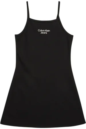 Calvin Klein Vestido STACK LOGO PUNTO STRAP para niña