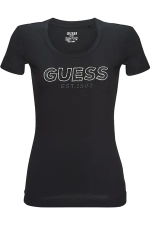 Guess Camiseta SS RN MESH LOGO TEE para mujer