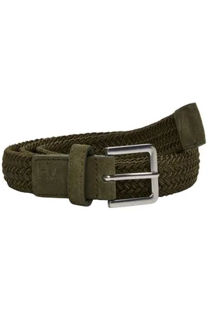 SELECTED Cinturón 16084186 HARIS-BURNT OLIVE para hombre