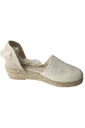 Condiz Mocasines EsparteÑa con encaje para niña