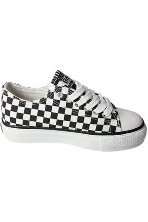 B&amp;w Zapatillas Lonas black white para niña