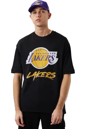 New Era Camiseta NBA Los Angeles Lakers Script Mesh Tee para hombre