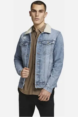 JACK & JONES Chaquetas 12209325 JEAN-BLUE DENIM para hombre