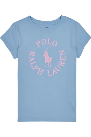 Ralph Lauren Camiseta SS GRAPHIC T-KNIT SHIRTS-T-SHIRT para niña