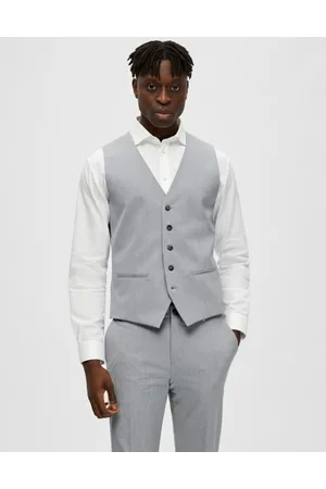 SELECTED Chaquetas 16089406 LIAM WCT FLAX-LIGHT GREY MELANGE para hombre