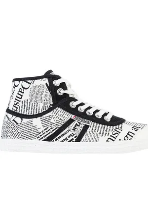 Kawasaki Deportivas Moda News Paper Canvas Boot K202413 1002 White para mujer