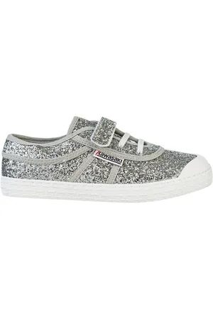 Kawasaki Deportivas Moda Glitter Kids Shoe W/Elastic K202586 8889 Silver para niño