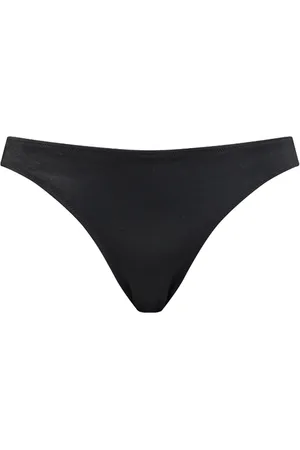 Puma PUMA SWIM WOMEN RIBBED TANGA - Braguita de bikini - black combo/negro  