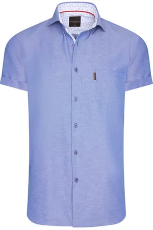 Cappuccino Italia Camisa Short Sleeve Blouse Royal para mujer
