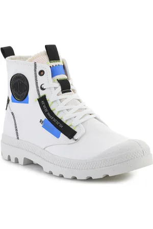Palladium Zapatillas altas Pampa HI Re-Craft Star White/Blue 77220-904-M para mujer