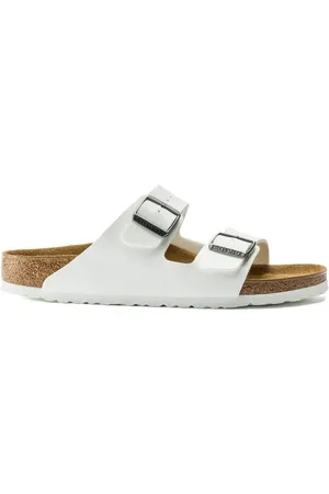 Birkenstock Sandalias Arizona Birko-Flor Narrow - White para mujer