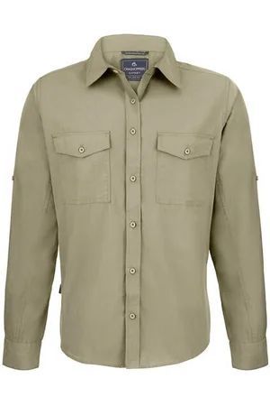 Craghoppers Camisa manga larga Expert Kiwi para hombre