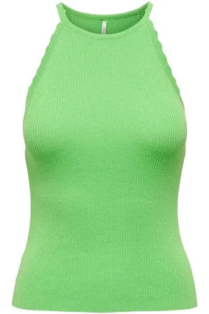 ONLY Tops y Camisetas ONLGEMMA SL SCALLOP HALTERNECK para mujer