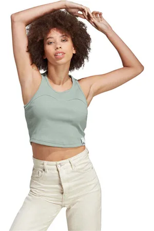 adidas Polo W LNG RIB TANK para mujer