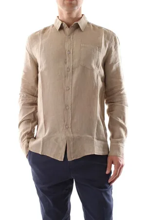 40 Weft Camisa manga larga BRAID 2102/1337/1762-W2103 BEIG para hombre