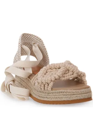 Frau Sandalias FANCY MACRAME NATURAL para mujer