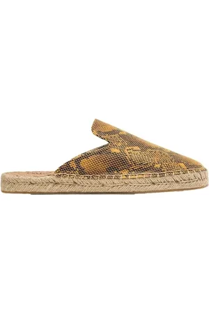 Paez Alpargatas Mule W - Print Snake Caramel para mujer