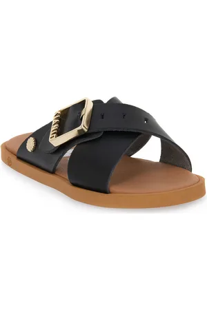 KIANID Sandalias BLACK FLAT para mujer