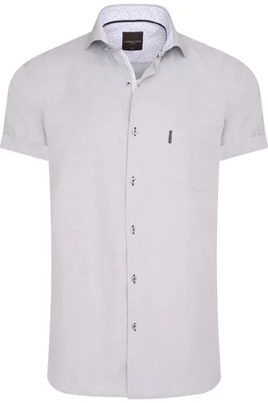 Cappuccino Italia Camisa Short Sleeve Blouse Grijs para mujer