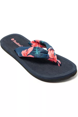 Brasileras Chanclas Hibiscus Nudo para mujer