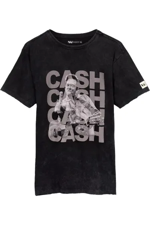 Johnny Cash Camiseta manga larga NS7161 para mujer