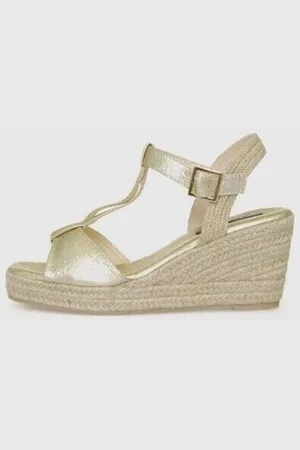 Kamome Trends Alpargatas ALPARGATA FALAK PLATINO para mujer