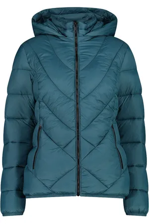 CMP WOMAN PARKA SNAPS HOOD - Abrigo de invierno - black blue/azul