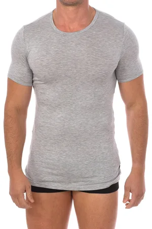 Bikkembergs Camiseta BKK1UTS03SI-GREYMELANGE para hombre