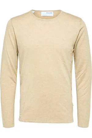 SELECTED Jersey Rocks Knit Crew Neck Kelp para hombre