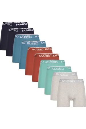 Mario Russo Boxer 10-Pack Basic Boxers para hombre