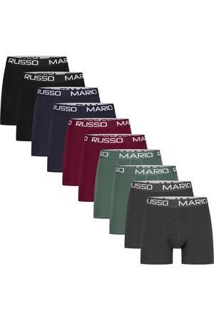 Mario Russo Boxer 10-Pack Basic Boxers para hombre