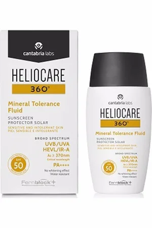Heliocare Protección solar 360° Protector Solar Fluido Tolerancia Mineral Spf50 para mujer